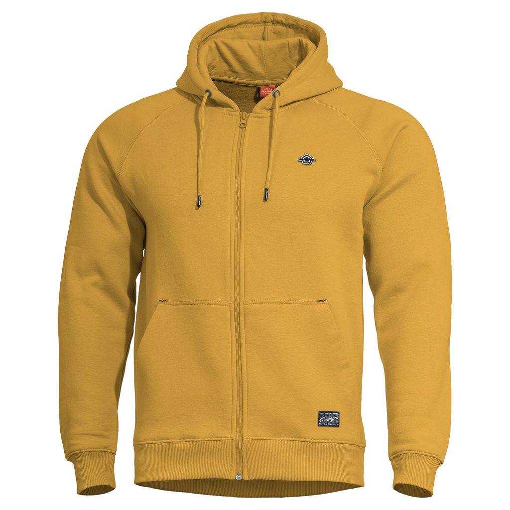 Mikina PHAETON se zipem a kapucí TUSCAN YELOW vel. 3XL