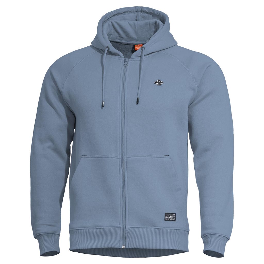 Levně Mikina PHAETON se zipem a kapucí DAWN BLUE