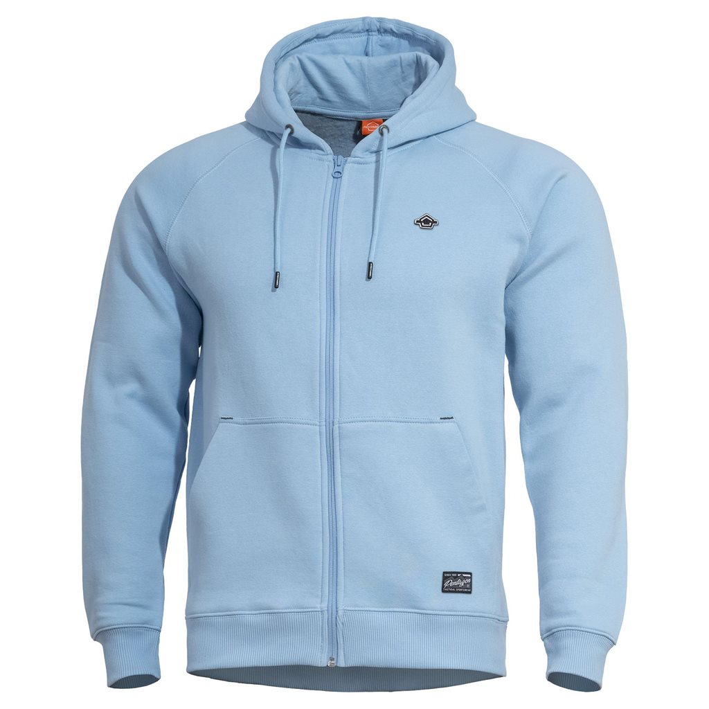 Levně Mikina PHAETON se zipem a kapucí LAGOON BLUE
