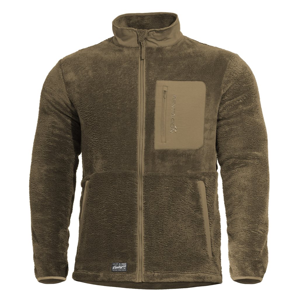 Levně Mikina GRIZZLY FULL-ZIP COYOTE
