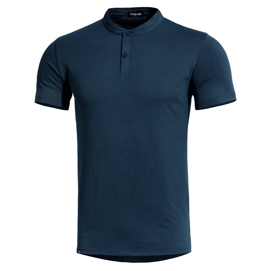 Levně Triko ROMEO HENLEY 2.0 krátký rukáv MODRÉ