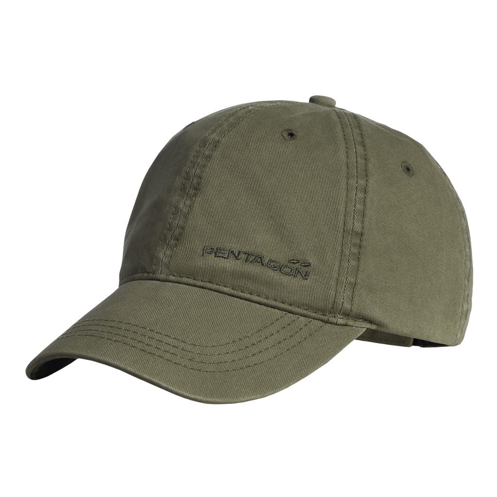 Levně Čepice bavlněná MIKE TWILL BB CAP výšivka PENTAGON OLIVE GREEN