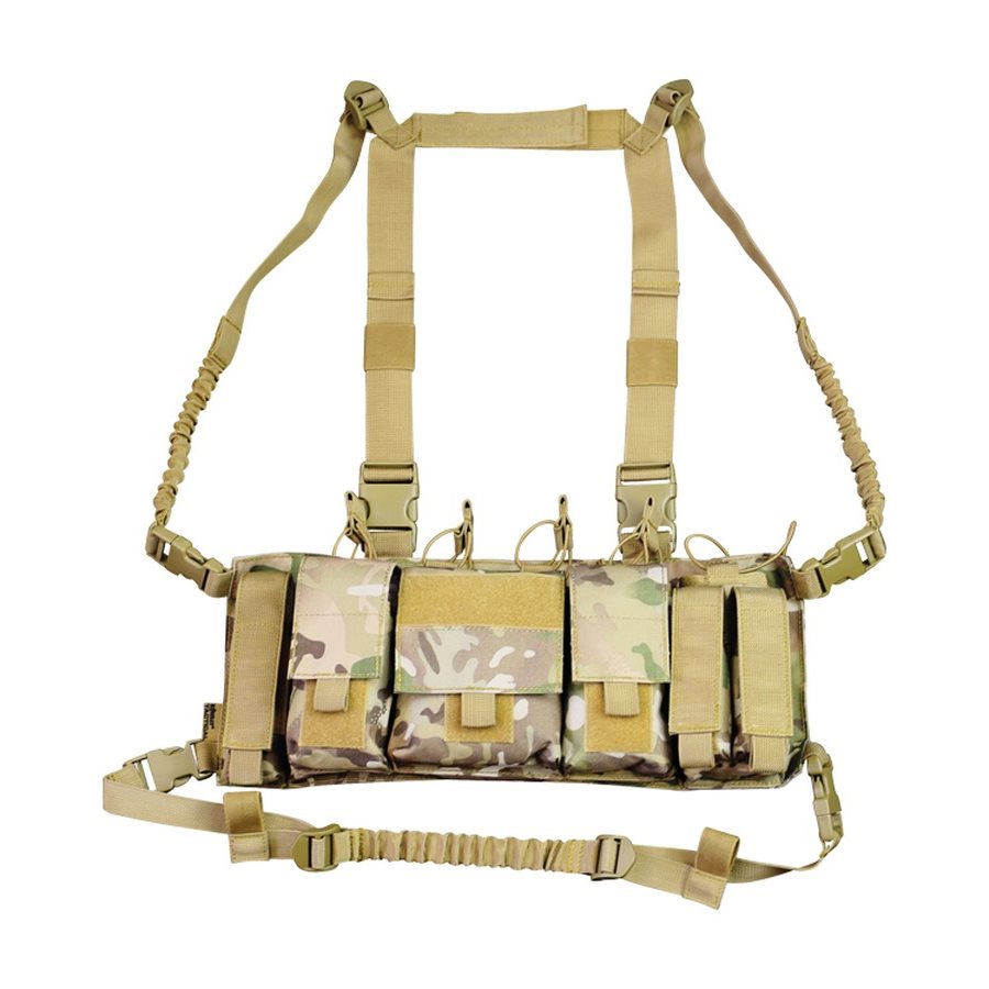 KOMBAT vesta taktická TROJAN CHEST RIG BTP