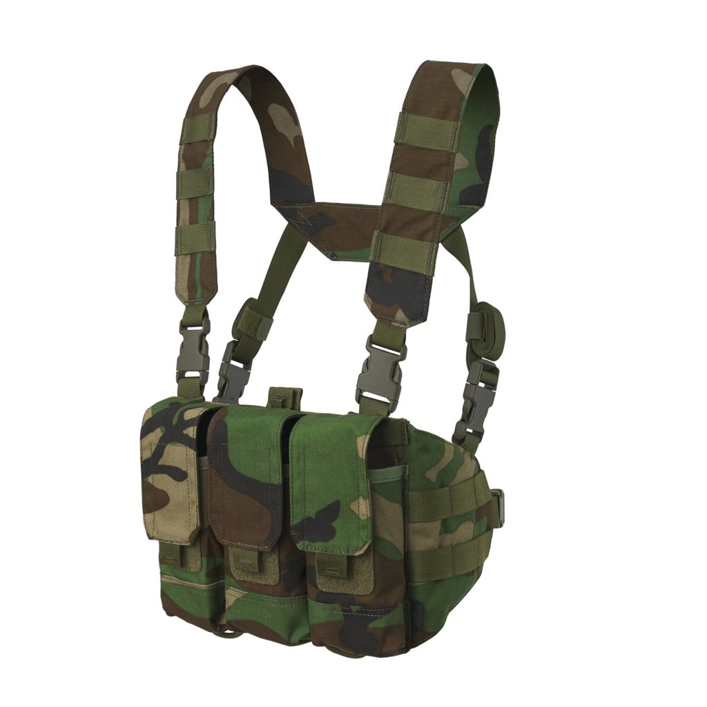 Levně Helikon-Tex vesta chest rig CHICOM Cordura US WOODLAND