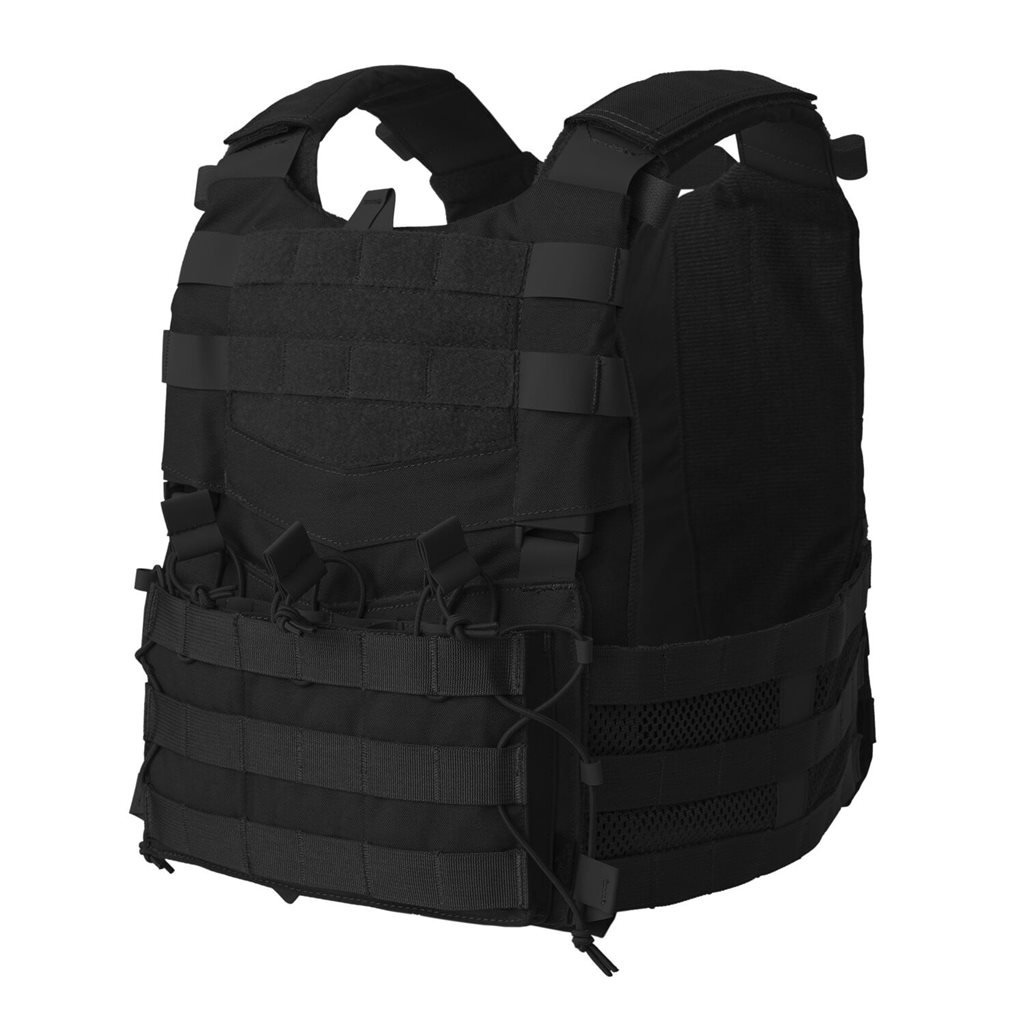 Levně Vesta GUARDIAN MILITARY SET nosič plátů ČERNÁ