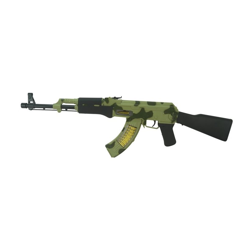 Levně Hračka puška AK-47 plastová 69 cm MASKOVANÁ
