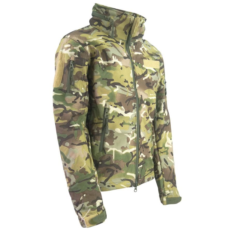Levně Bunda dětská softshellová PATRIOT maskování BTP