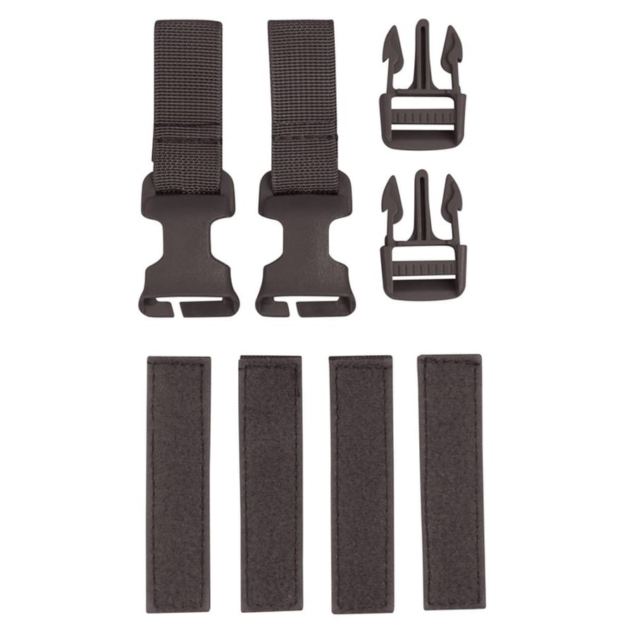Levně KOMBAT sada Buckle-Tek CONVERSION KIT přezky a popruhy ČERNÁ