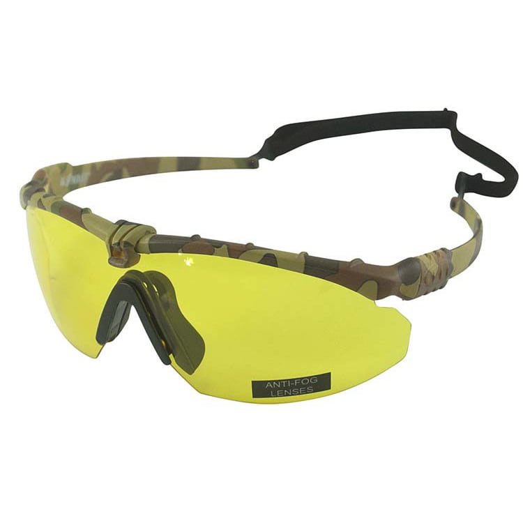 Levně KOMBAT brýle RANGER CAMO rám ŽLUTÁ skla