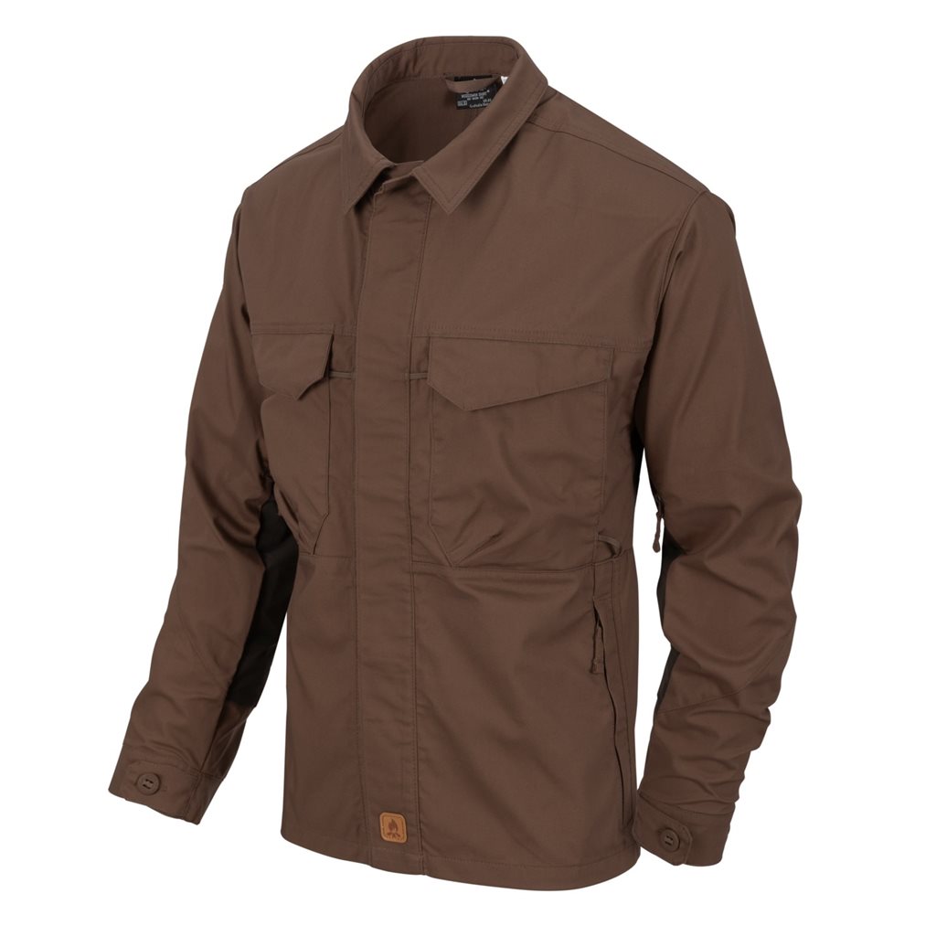 Levně Košile WOODSMAN EARTH BROWN/ČERNÁ