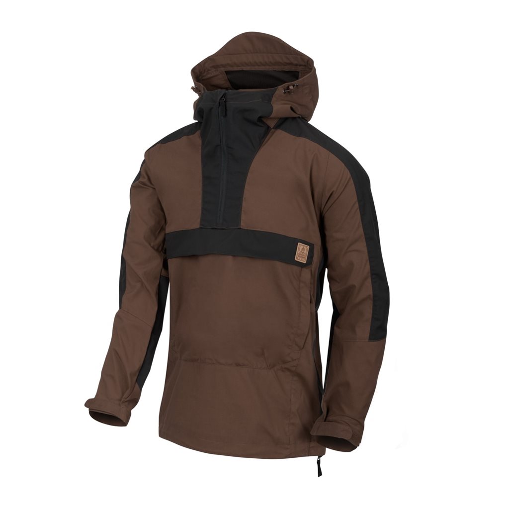 Levně Bunda větrovka WOODSMAN EARTH BROWN/ČERNÁ