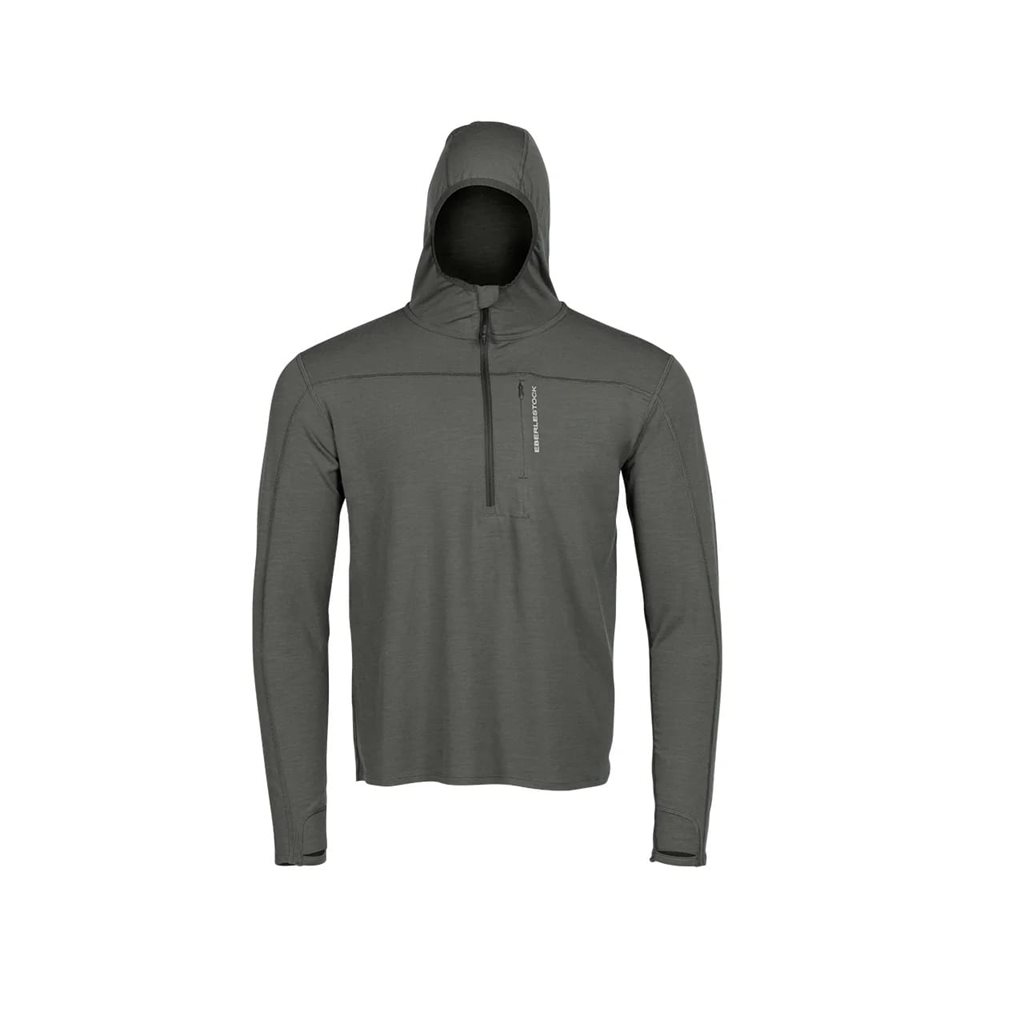 Levně Mikina funkční se zipem LOCHSA MERINO SLATE ŠEDÁ
