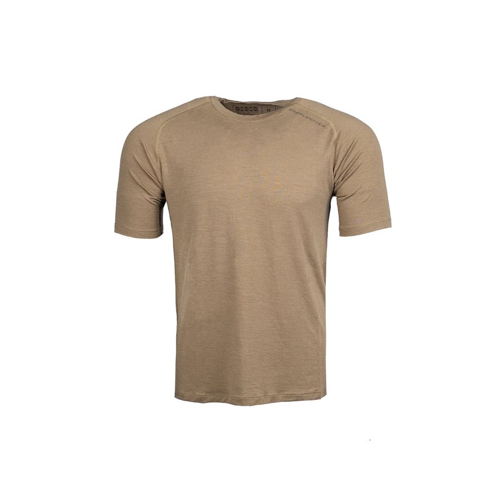 Levně Triko funkční LOCHSA 180 MERINO krátký rukáv DARK EARTH