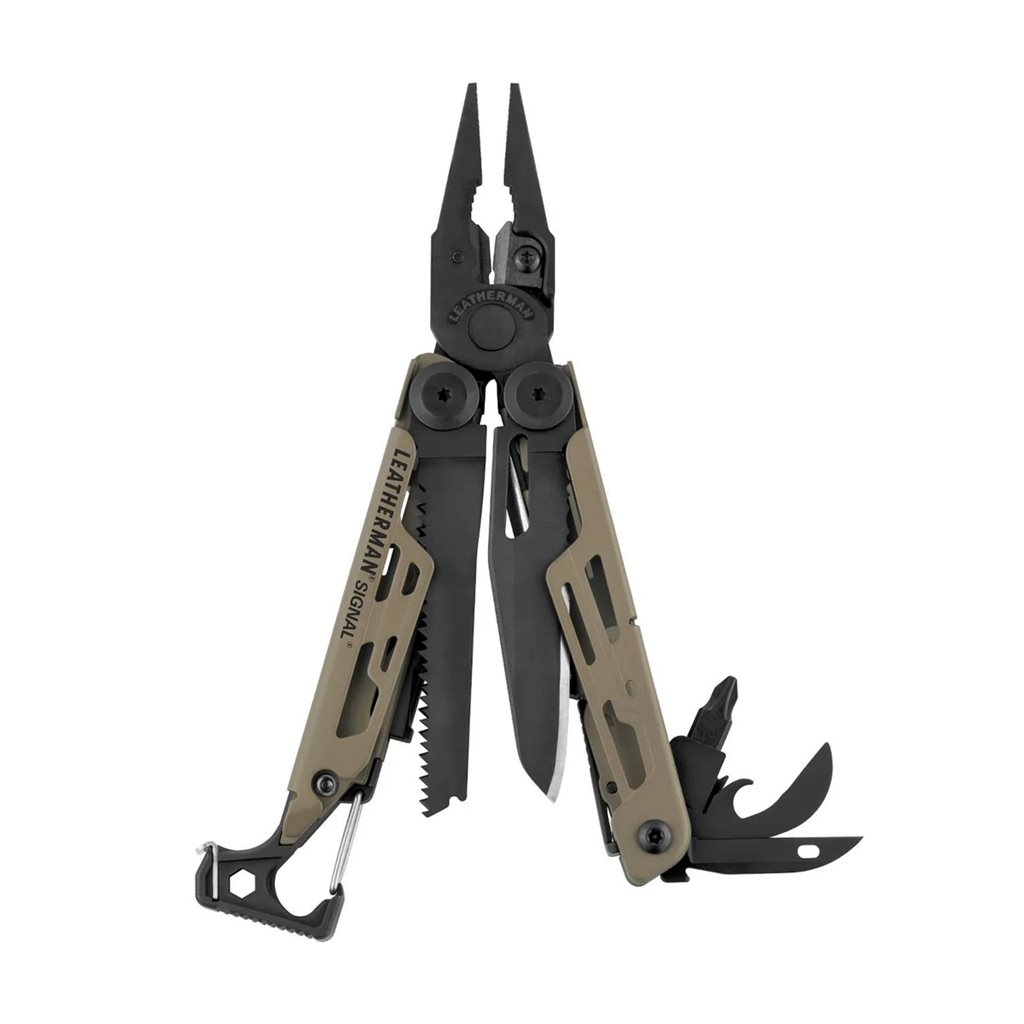 Levně Leatherman kleště multifunkční skládací SIGNAL COYOTE/TAN