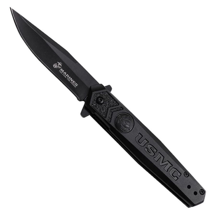 Levně Nůž zavírací USMC 3009 ČERNÝ