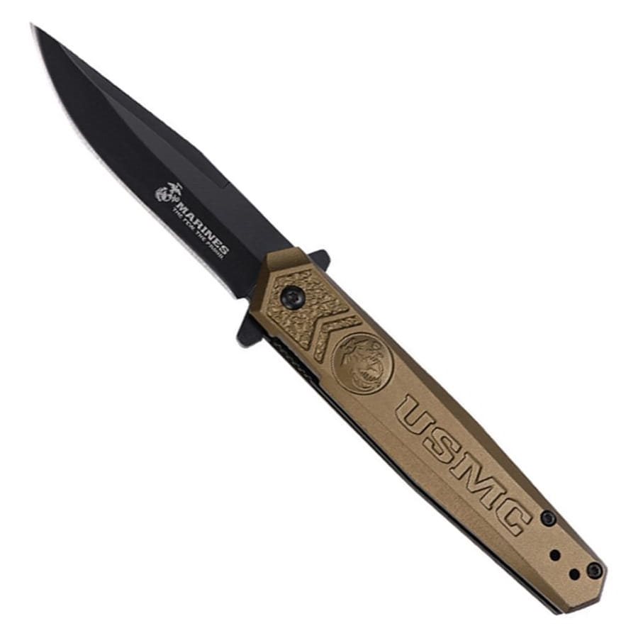 Levně Nůž zavírací USMC 3009 COYOTE