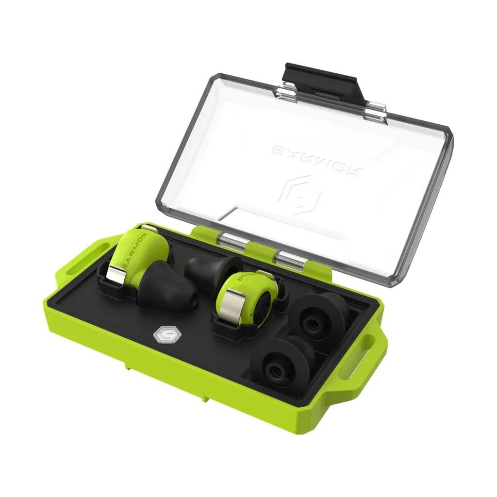 Špunty do uší elektronické M23T AI ASISTENT s BlueTooth NEON ZELENÉ