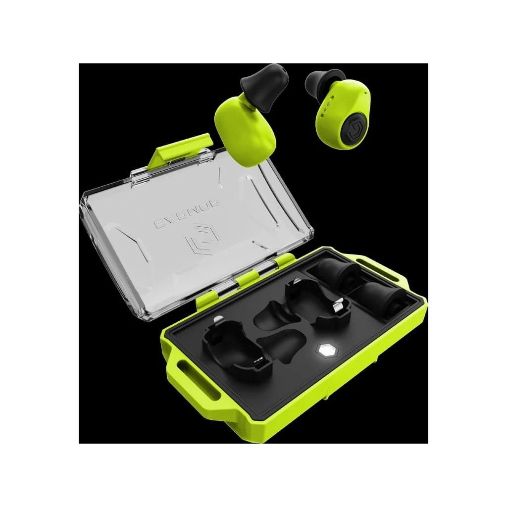 Špunty do uší elektronické M23T AI ASISTENT s BlueTooth NEON ZELENÉ