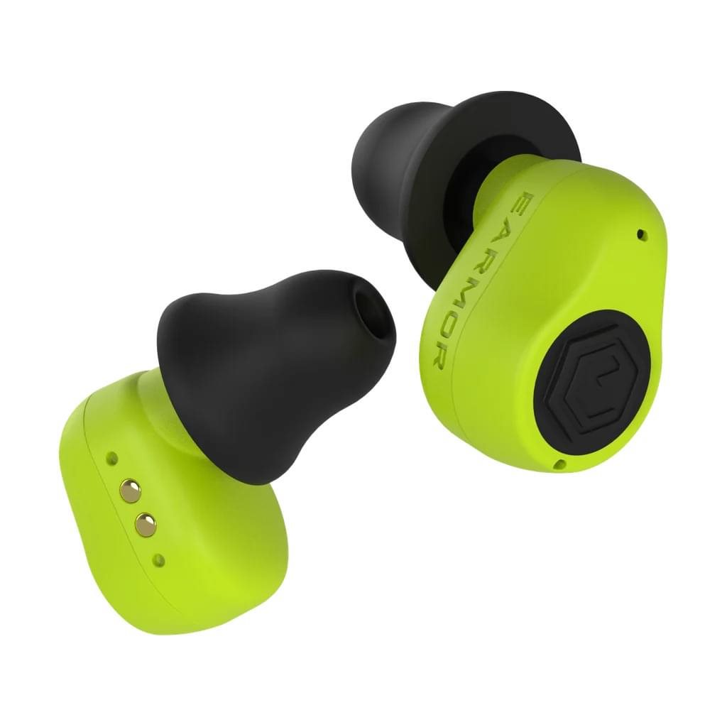 Špunty do uší elektronické M23T AI ASISTENT s BlueTooth NEON ZELENÉ
