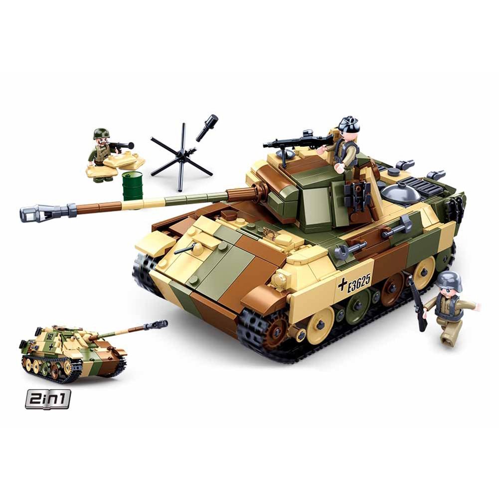 Levně Sluban B0859 Sluban stavebnice STŘEDNÍ TANK PANZER V PANTHER 2v1