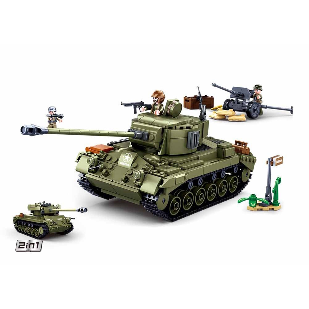 Levně Sluban B0860 Sluban stavebnice STŘEDNÍ TANK M26 PERSHING 2v1