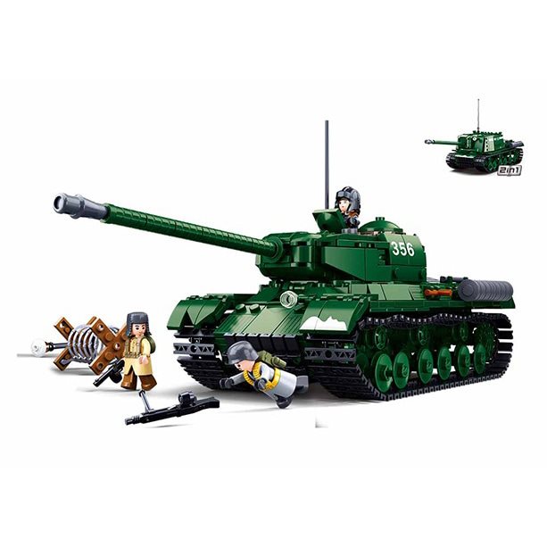 Levně Sluban B0979 Sluban stavebnice TĚŽKÝ TANK IS-2 2v1
