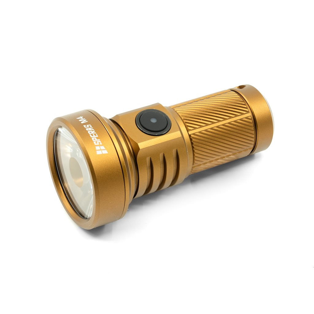 Levně SPERAS svítilna M4 MINI dobíjecí, multifunkční, 1320 lumenů, 652 metrů, IP68 PÍSKOVÁ