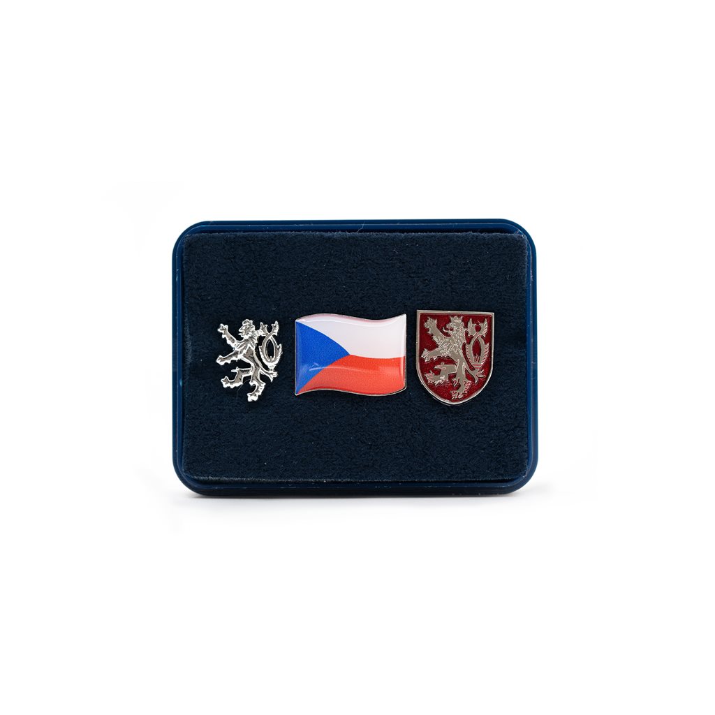 Levně Sada odznaků ČESKÁ REPUBLIKA PIN