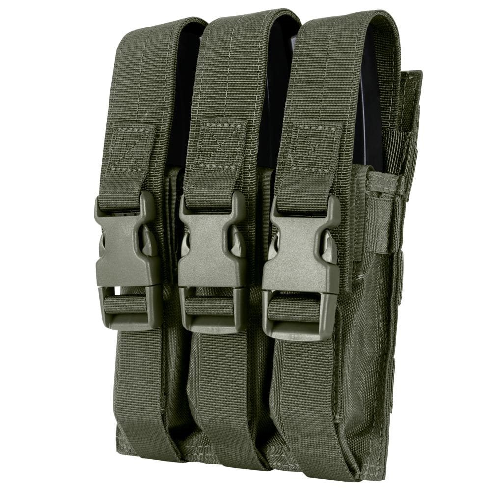 Levně CONDOR OUTDOOR sumka MOLLE trojitá na zásobníky MP5 RANGER GREEN
