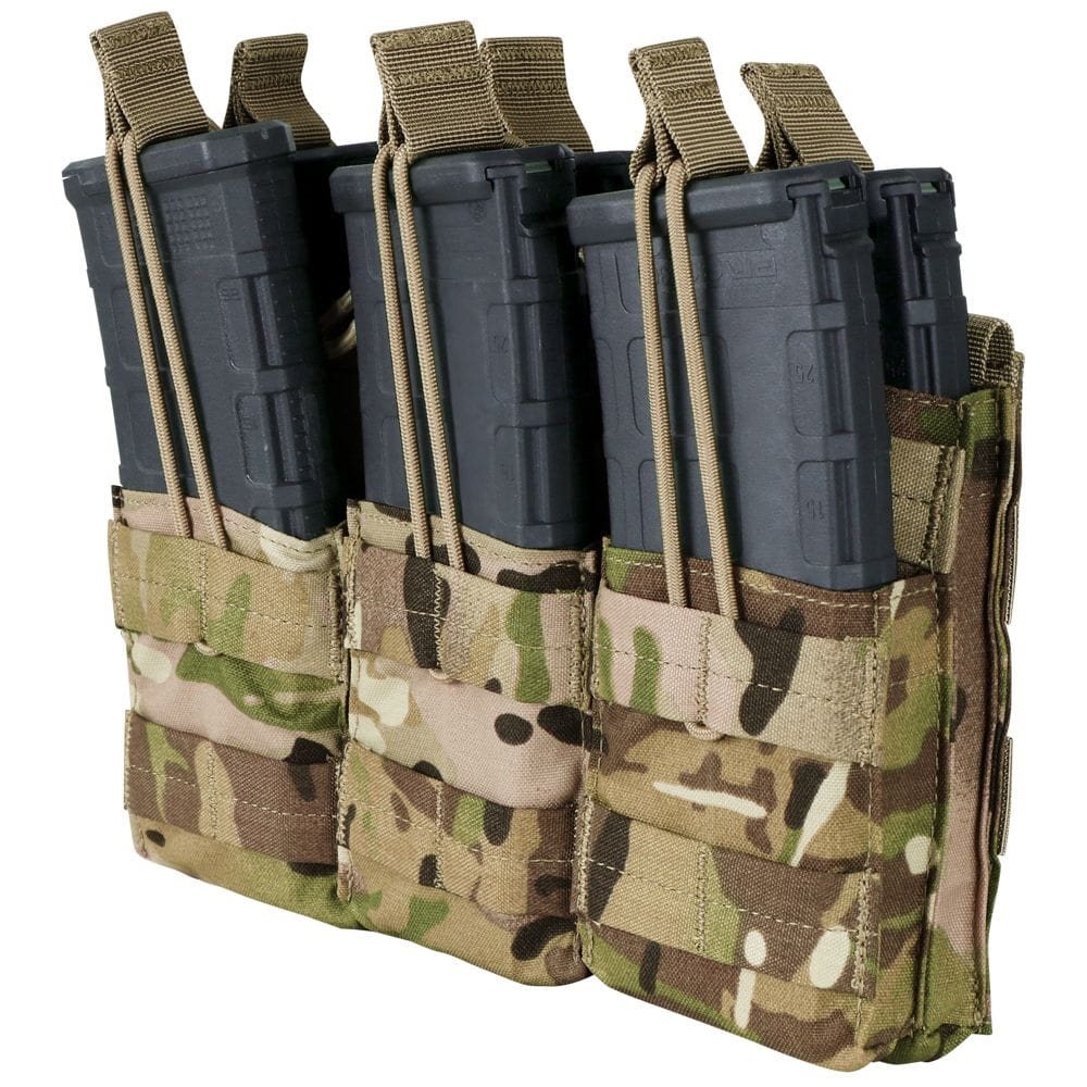Levně CONDOR OUTDOOR sumka MOLLE trojitá na zásob. 6xM16 otevř. MULTICAM