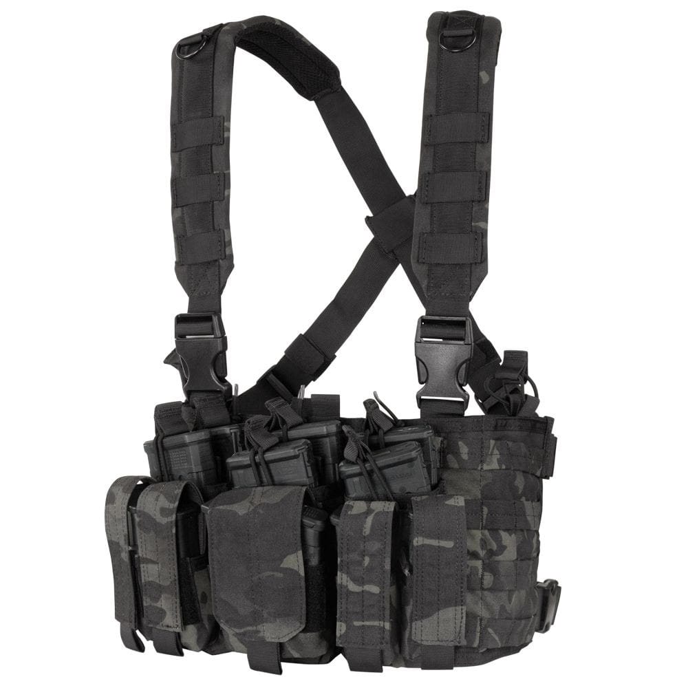 CONDOR OUTDOOR vesta taktická RECON CHEST RIG MULTICAM BLACK