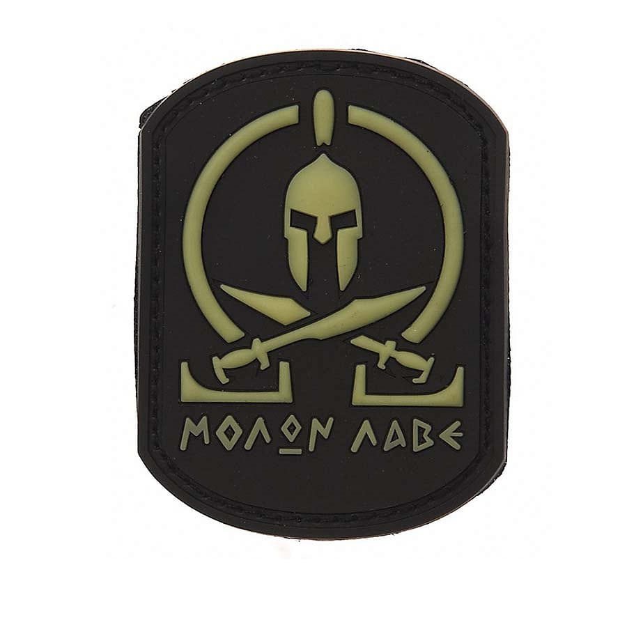 Levně 101INC nášivka MOLON LABE plast ČERNÁ