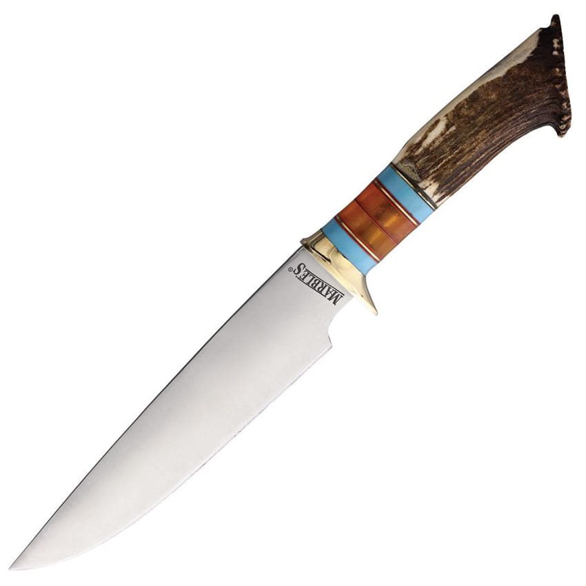 Levně MARBLES OUTDOORS nůž Bowie CROWN STAG s pevnou čepelí