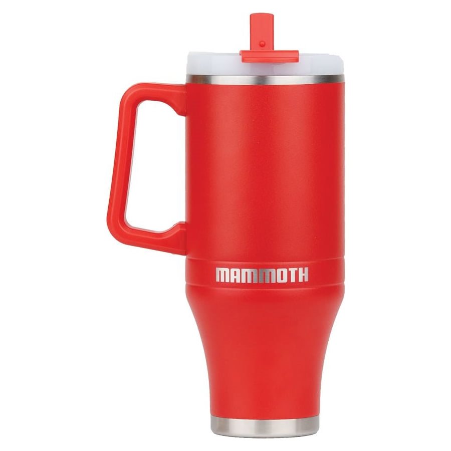 Levně Hrnek termo s brčkem 1,2 l ČERVENÝ