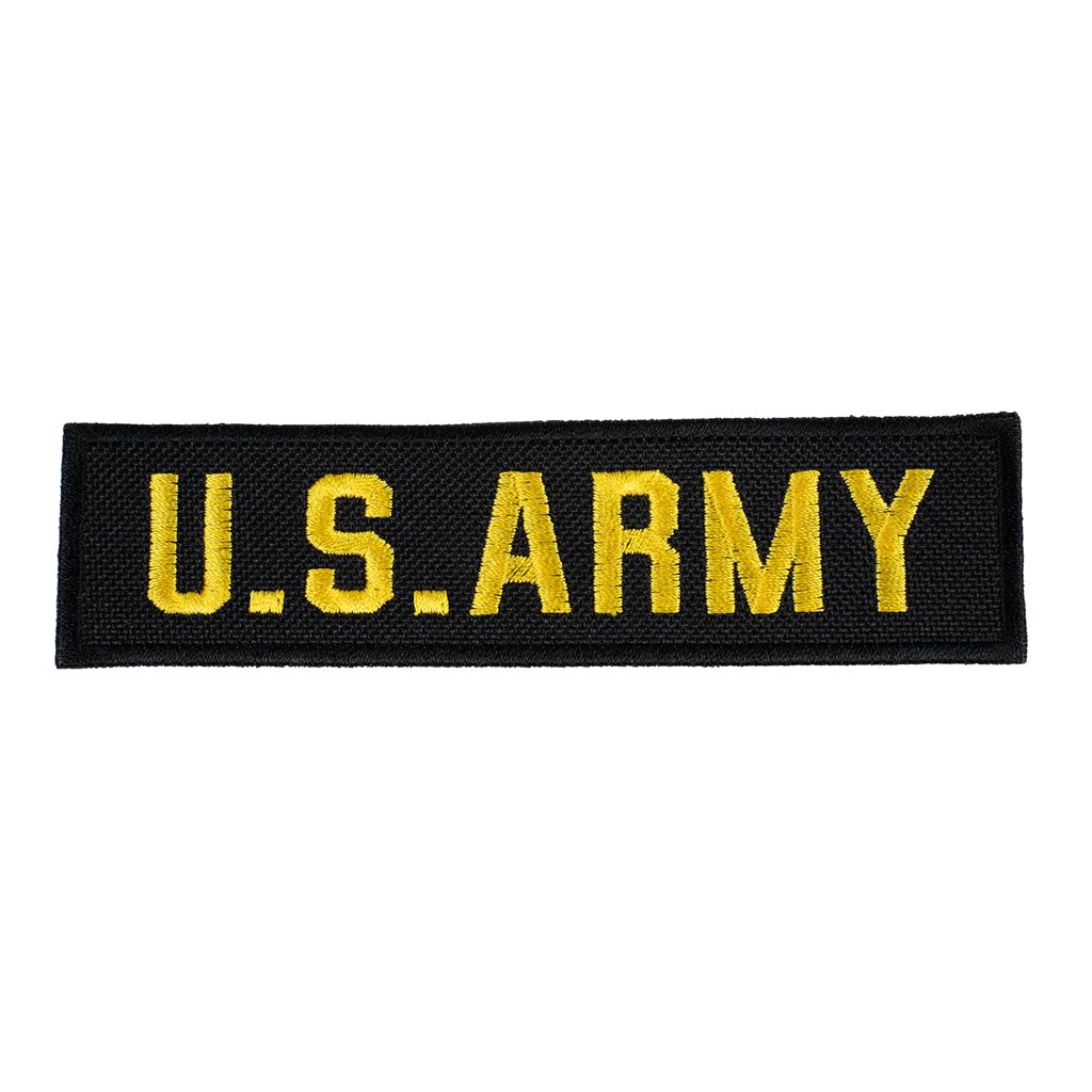 Levně NAVYS nášivka US ARMY - ČERNÁ se žlutou nití
