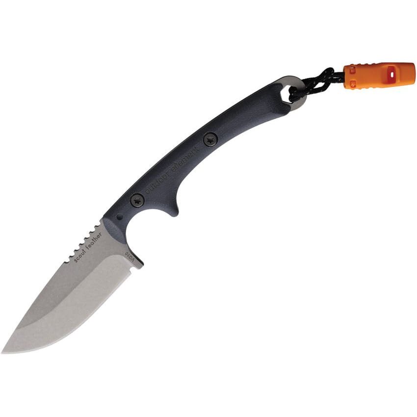 Levně Nůž SCOUT FEATHER s pouzdrem ČERNÝ