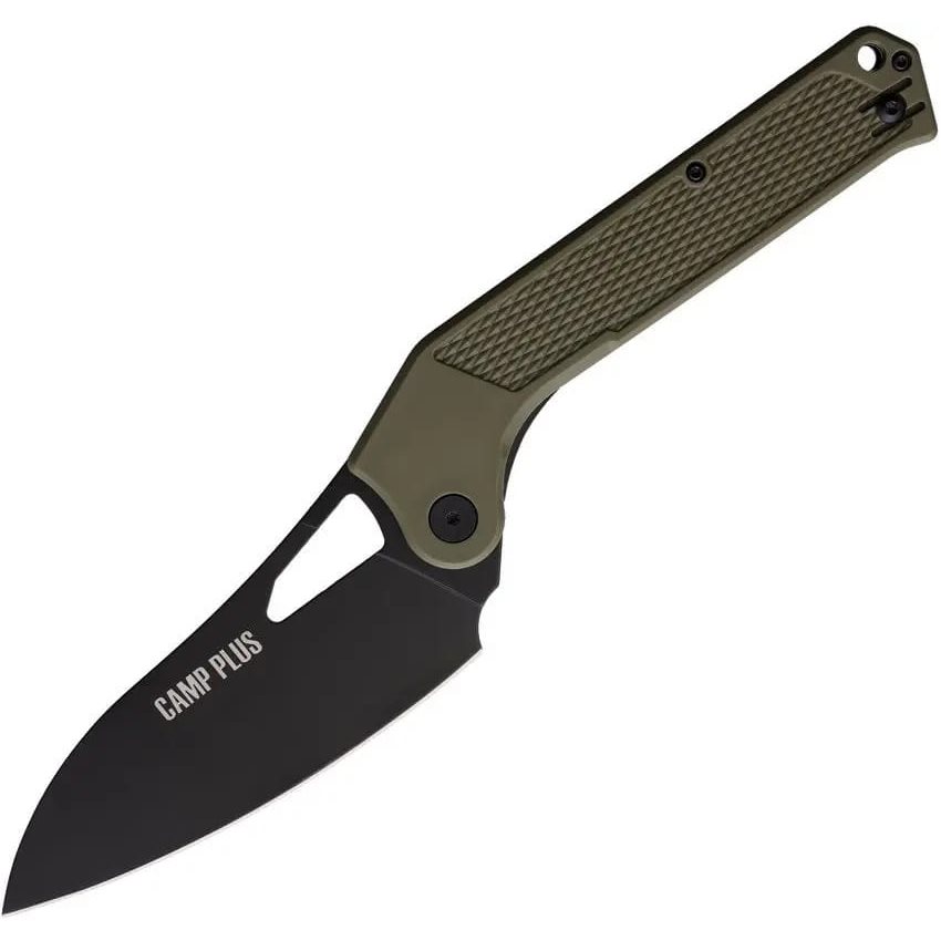 Levně Ontario Knife Company nůž zavírací CAMP PLUS EDC hladké ostří ZELENÝ