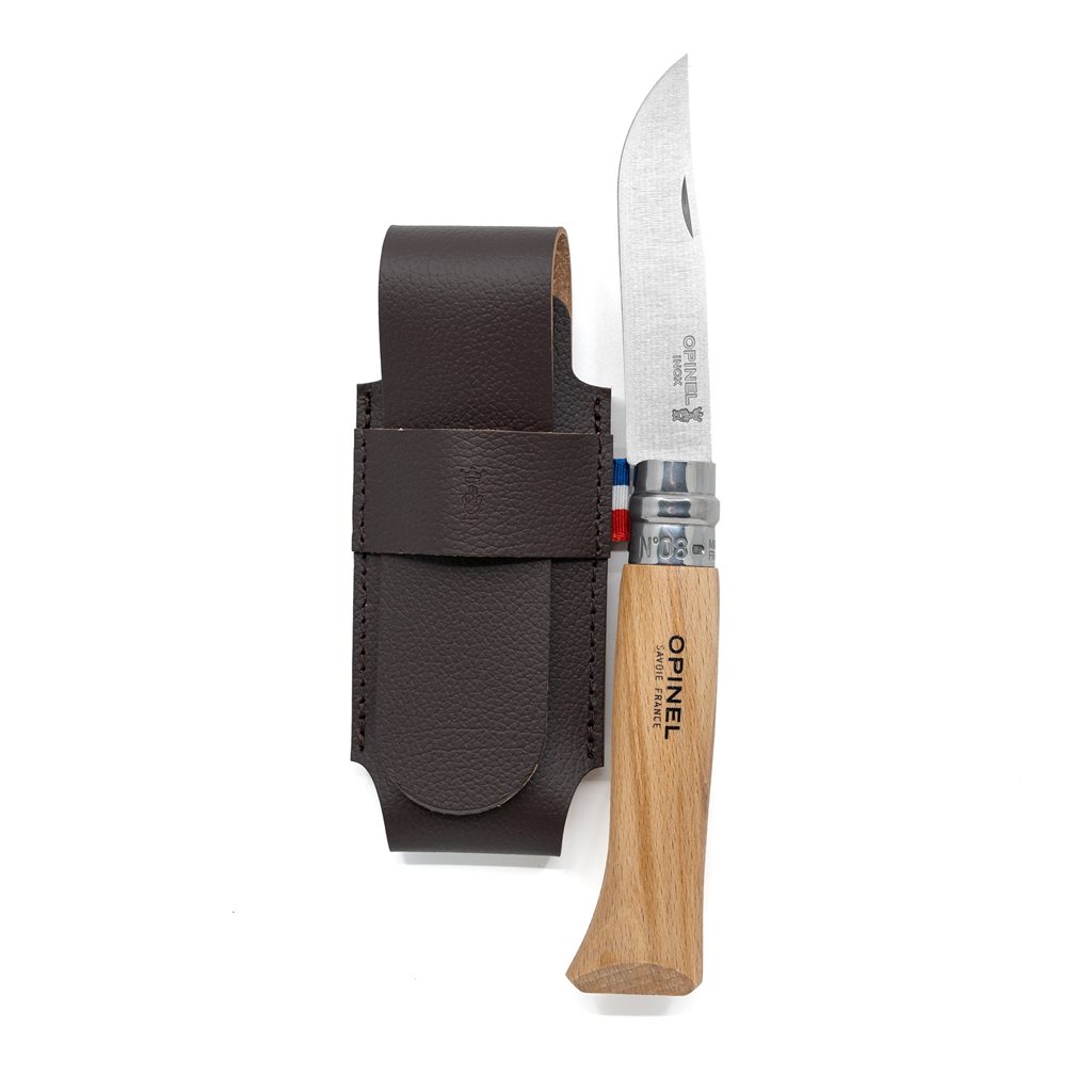 Levně Nůž OPINEL VRI INOX No.08 BUK + pouzdro