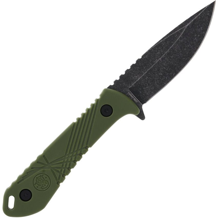 Levně Smith & Wesson nůž s pevnou čepelí HRT s pouzdrem ZELENÝ