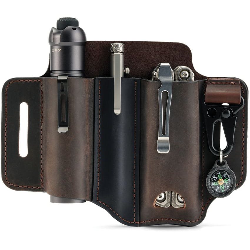 Levně Pouzdro opaskové PJ29 Multi Tool KOŽENÉ HNĚDÉ