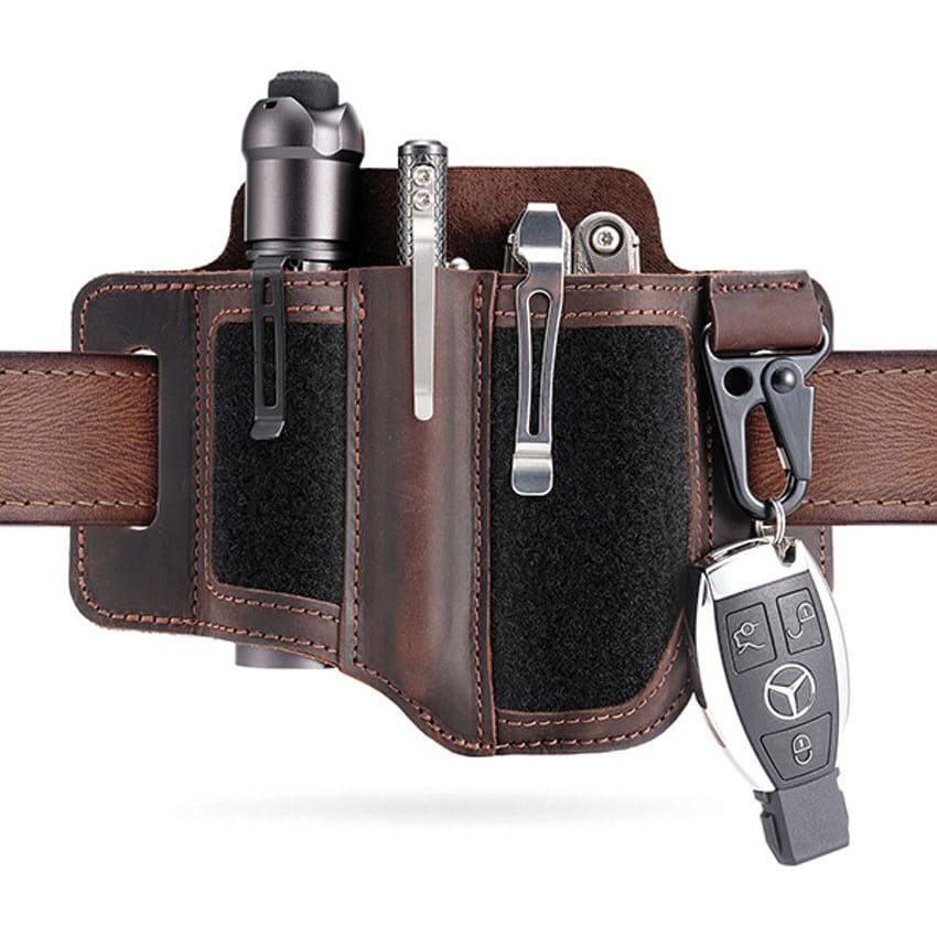 Levně Pouzdro opaskové PL3 Multi Tool KOŽENÉ HNĚDÉ
