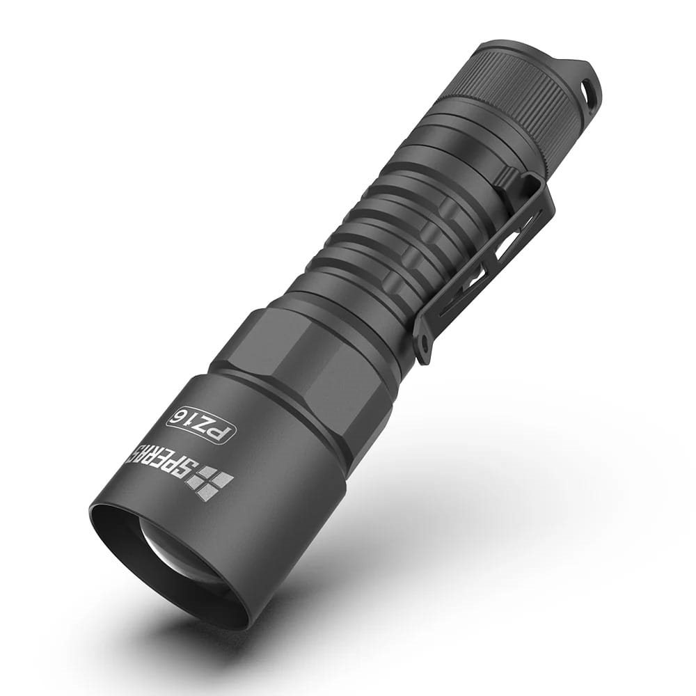 Svítilna PZ16 ZOOM dobíjecí, 2400 lumenů, 726 metrů, IP65 ČERNÁ