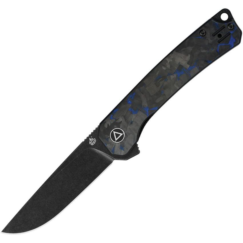 Levně QSP nůž zavírací OSPREY hladké ostří G10/CF ČERNÝ/MODRÝ