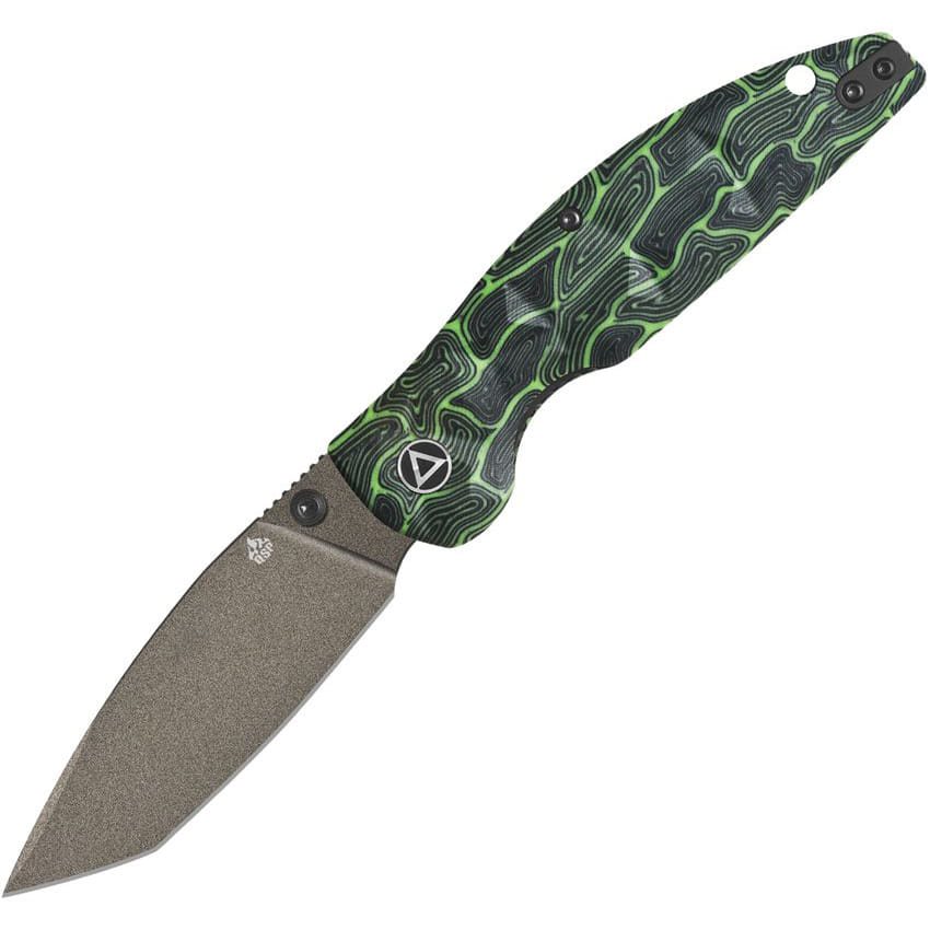 Levně QSP nůž zavírací TURTLE PUNK tanto ZELENÝ/ČERNÝ
