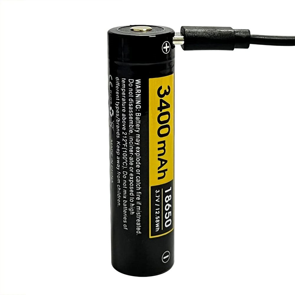 Baterie dobíjecí RC34 3400 mAh USB-C typ 18650