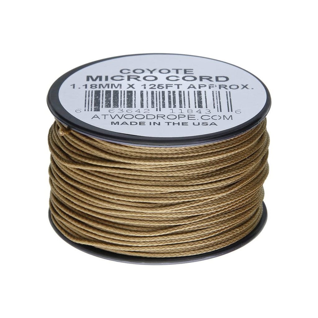 Levně Šňůra MICRO CORD nylon na cívce ø 1,18 mm / 38 m COYOTE