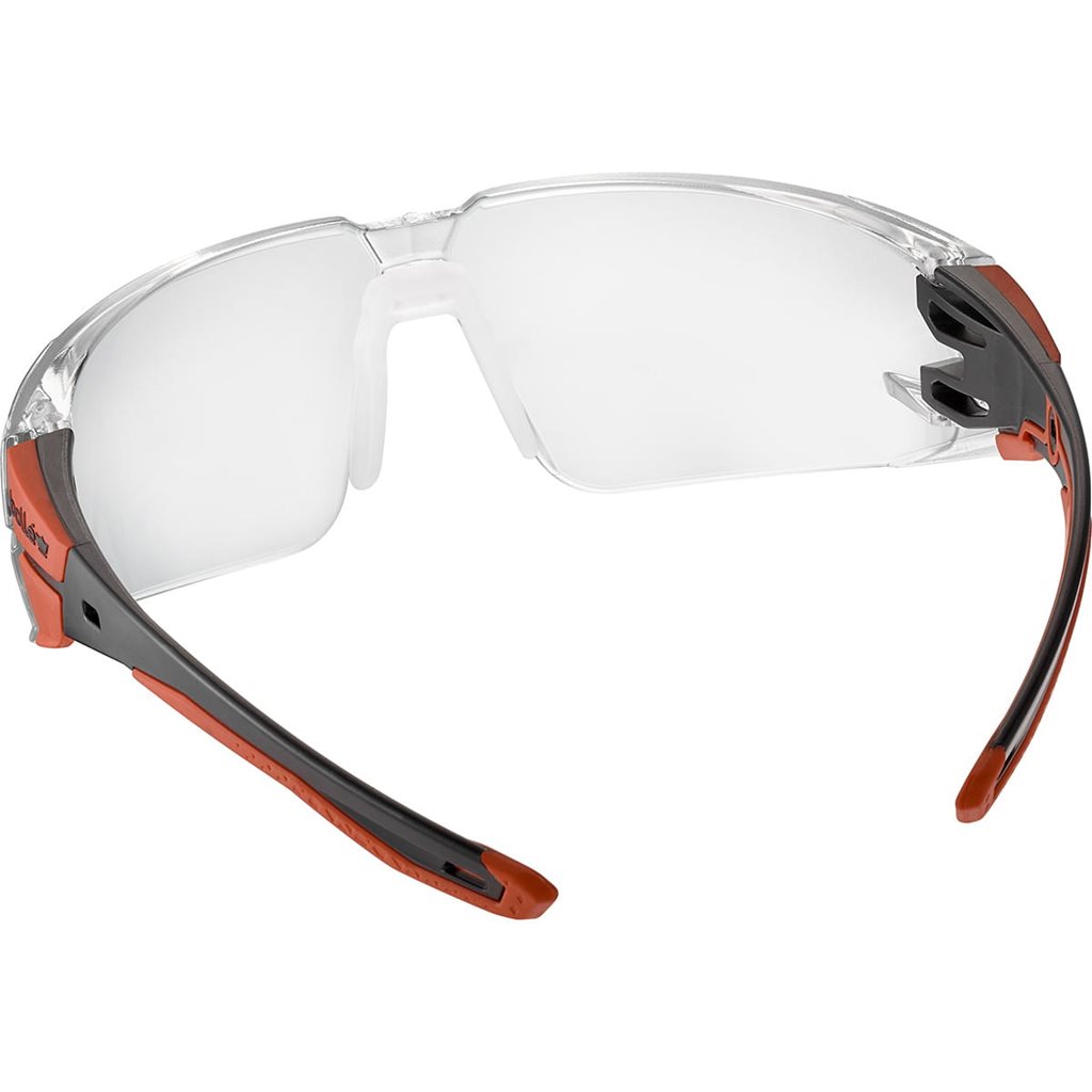 Brýle ochranné RUSH+ 2.0 ČIRÁ skla ČERVENÉ vel.M/L