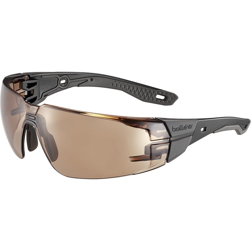 Brýle ochranné RUSH+ 2.0 BRONZE skla ČERNÉ vel.M/L