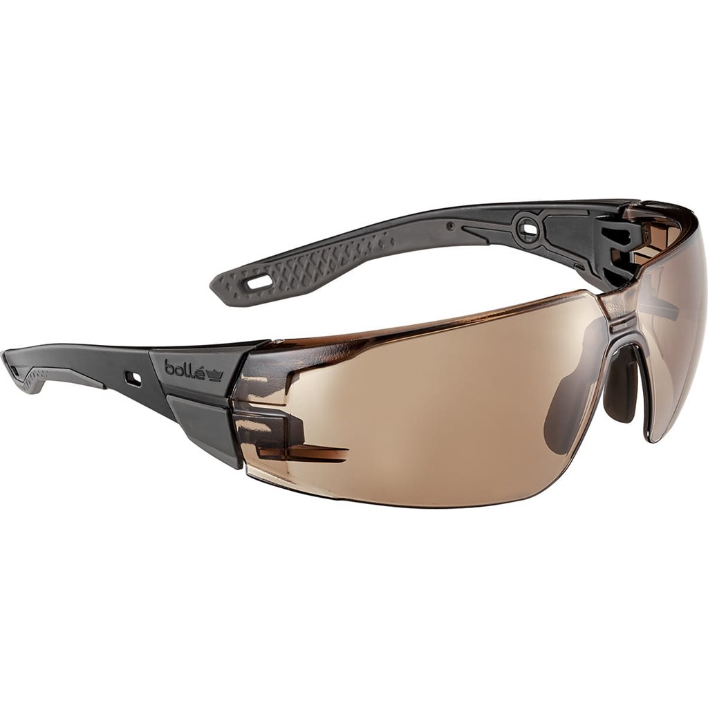 Brýle ochranné RUSH+ 2.0 BRONZE skla ČERNÉ vel.M/L