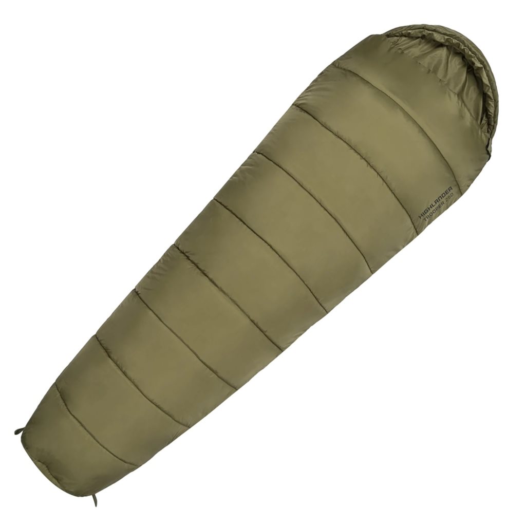 Levně HIGHLANDER spacák lehký letní TROOPER 250 RANGER GREEN